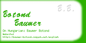 botond baumer business card